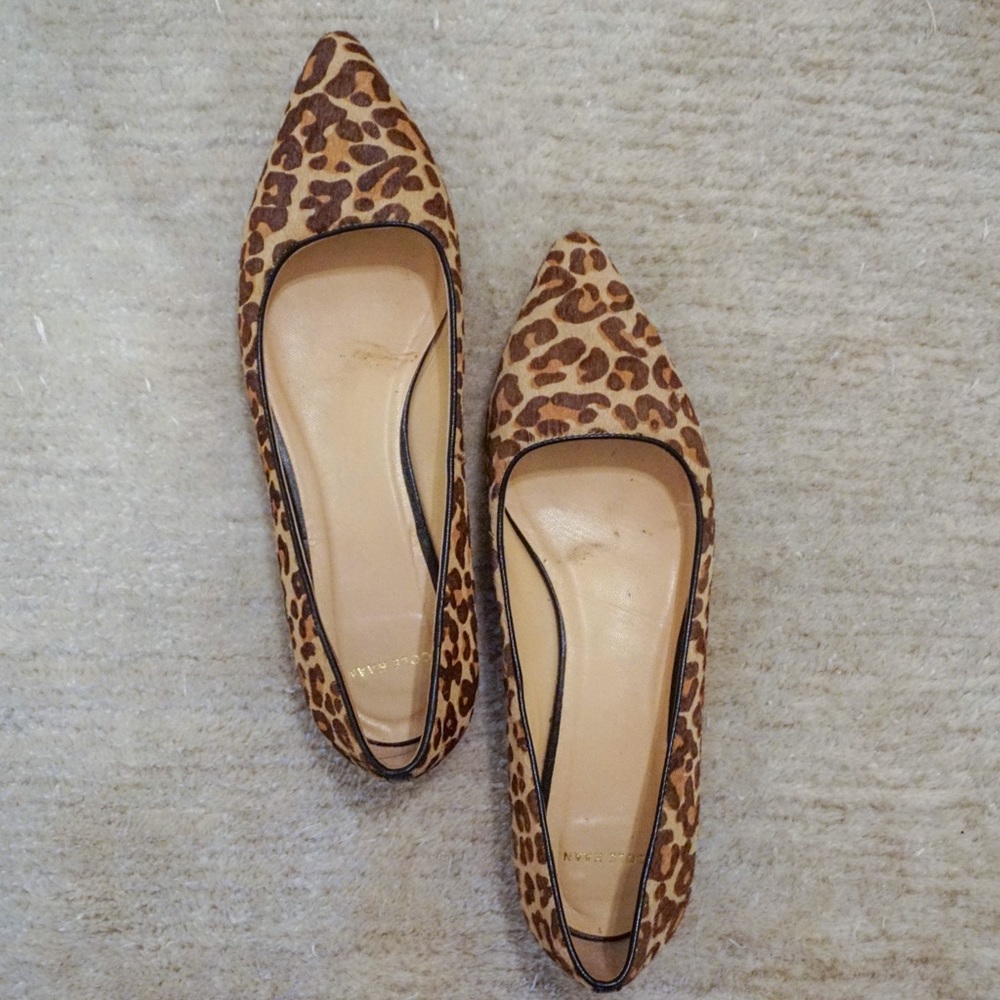 Leopard print flats